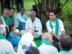 
      
      Telangana: KTR interacts with oil palm farmers,
      
      