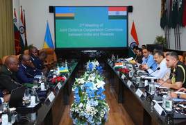 
      
      India, Rwanda set to expand bilateral defence partnership 
      
      