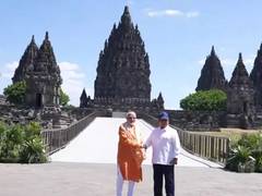 
      
      PM Modi visits ancient Prambanan Temple with President Prabowo
      
      