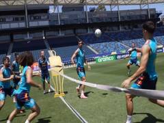 
      
      FIFA WC: Spain play 'soccer-tennis' fusion ahead of QF clash
      
      