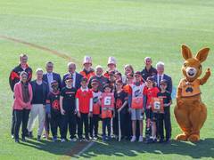 
      
      PM Modi interacts with young cricketers at Australia's MCG
      
      