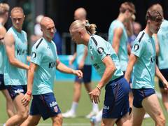 
      
      Haaland, Ostigard step up training before Norway’s QF vs England
      
      
