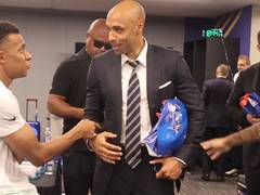 
      
      Thierry Henry visits France’s locker room, lauds them for QF win
      
      