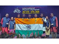 
      
      India bags five Golds, shares top rank at Physics Olympiad
      
      