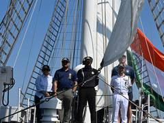 
      
      INS Sudarshini participates in Grand Parade of Sails at Boston 
      
      