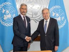 
      
      EAM Jaishankar meets UN Secretary General Guterres
      
      