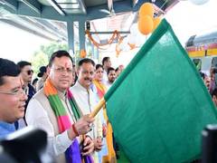 
      
      Uttarakhand CM Pushkar Singh Dhami flags off special train to Ver
      
      