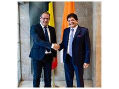 
      
      Piyush Goyal holds key meetings with EU, Belgian leaders
      
      