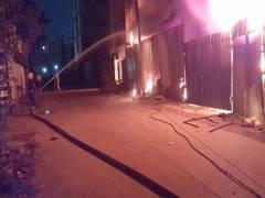 
      
      Fire breaks out at Scrap Godown in Nandanavanam, duilding damage
      
      