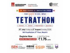 
      
      Navrachana University to Host TetraTHON 2026
      
      