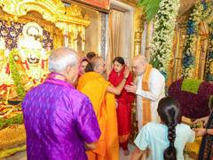 
      
      Amit Shah offers prayers at Ahmedabad Jagannath temple
      
      