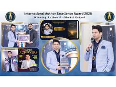 
      
      Dr Shakti Katyal Honoured at International Author Excellence
      
      