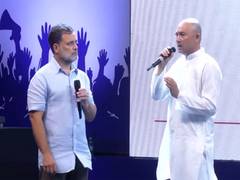 
      
      Rahul Gandhi interacts with man whose daughter dies by suicide
      
      