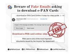 
      
      Government warns against fake emails asking users to download e-P
      
      