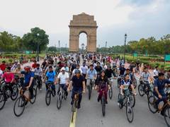 
      
      Mandaviya leads nationwide 82nd Fit India Sundays on Cycle
      
      