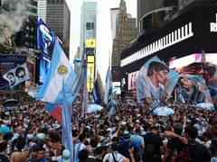 
      
      FIFA WC 2026: Times Square erupts in Argentina colours 
      
      