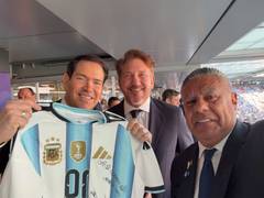 
      
      CONMEBOL chief Alejandro meets Marco Rubio during FIFA WC final
      
      