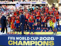 
      
      FIFA World Cup 2026: Trump presents trophy to Spain
      
      