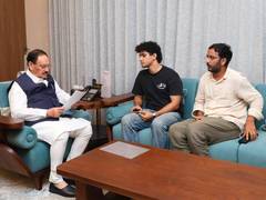 
      
      CJP delegation meets JP Nadda, seeks Pradhan's resignation
      
      