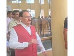 
      
      JP Nadda visits RML Hospital
      
      
