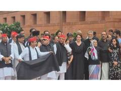 
      
      Oppn MPs wear black to protest 'police brutality'
      
      
