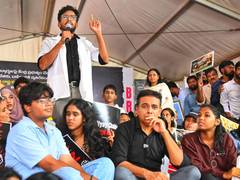 
      
      BRS working president KTR at Indira Park
      
      