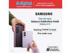 
      
      Reliance Digital Brings Samsung's Latest Galaxy Z Fold8 Series
      
      