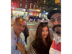 
      
      Abhishek Bachchan, Aishwarya Rai spotted together in NY
      
      