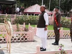
      
      Rajnath Singh lays wreath at Kargil War Memorial
      
      