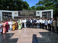 
      
      Spear Corps, Assam Rifles pay tribute to Kargil bravehearts at Al
      
      