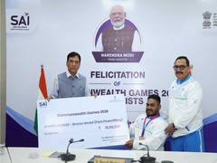 
      
      Mandaviya felicitates CWG 2026 bronze medallist Jhandu Kumar
      
      