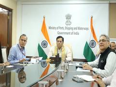 
      
      Sarbananda Sonowal reviews safety of Indian seafarers
      
      