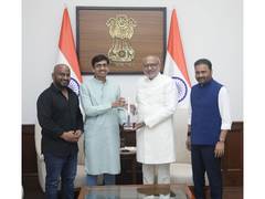
      
      VP met Skyroot Aerospace Co-founder and CEO Pawan Chandana
      
      
