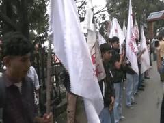 
      
      SFI protests alleged detention of Aishe Ghosh, demands abolition
      
      