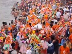 
      
      Devotees participate in annual Kanwar Yatra in Haridwar
      
      