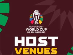 
      
      ICC unveils 12 venues for 2027 Men’s Cricket World Cup
      
      