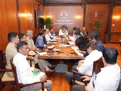 
      
      DK Shivakumar chairs meeting on Cauvery water situation
      
      