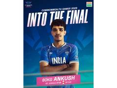 
      
      CWG 2026: Ankush Panghal reaches men's 80kg final
      
      