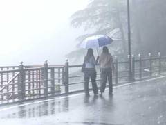 
      
      Rain lashes Shimla; tourists revel in monsoon charm
      
      