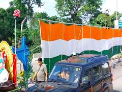 
      
      251-foot Tricolour kanwar becomes major attraction in Haridwar
      
      