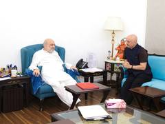 
      
      Anupam Kher meets Union Home Minister Amit Shah
      
      