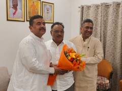 
      
      Samik Bhattacharya, Suvendu Adhikari holds courtesy meeting
      
      