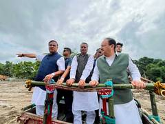 JP Nadda visits landslide-hit Mon, assures Centre's full support