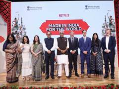 
      
      Netflix's Ted Sarandos interacts with Gajendra Singh Shekhawat
      
      