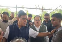 
      
      Assam CM visits several flood-ravaged areas
      
      