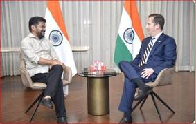 
      
      Telangana CM Reddy meets with US envoy Gor
      
      