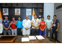 
      
      Ashish Sood praises young athletes for bringing laurels to India
      
      
