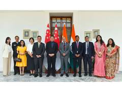 
      
      India-Singapore review progress in CSP
      
      