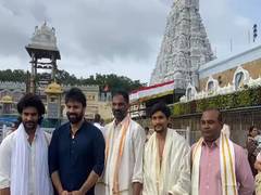 
      
      Aadi Saikumar, Ashwin Babu offer prayers at Tirumala Temple
      
      