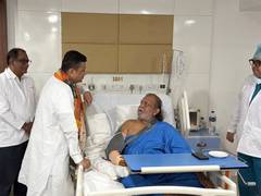 
      
      CM Adhikari meets Mithun Chakraborty at hospital
      
      